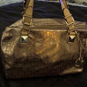 Michael Kors Metallic Brown Satchel